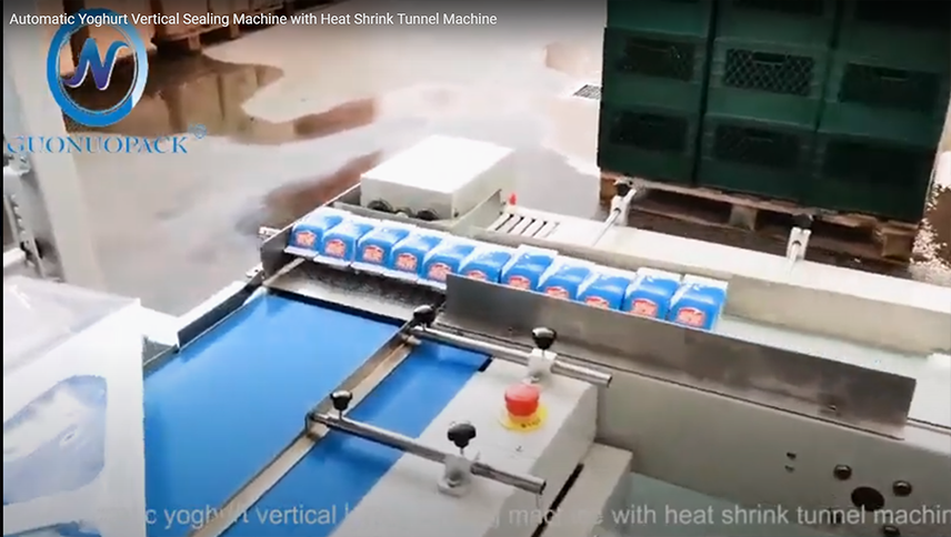 Automatic Yoghurt Vertical Sealing Machine with Heat Shrink Tunnel Machine