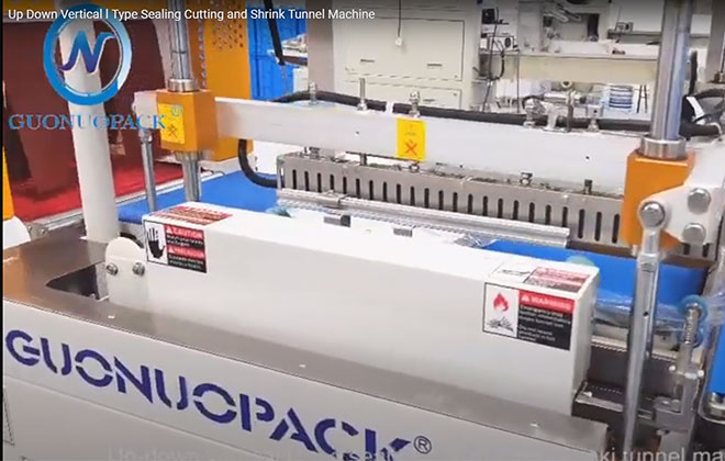 Up-down Vertical l Type Sealing Cutting and Shrink Tunnel Machine